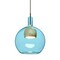 Besa Lighting Benji Cord Pendant, Blue/Natural, Bronze Finish, 1x9W LED 1JT-BENJIBLNA-LED-BR - alternate 1